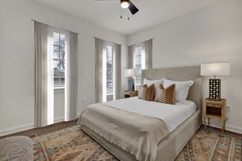 Bedroom with ample natural light.